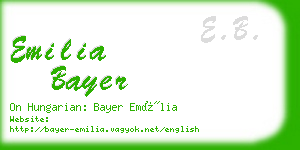 emilia bayer business card